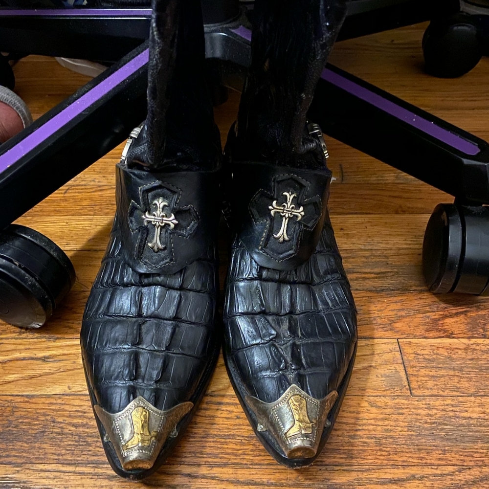 Hipster Custom made alligator Cowboy boots